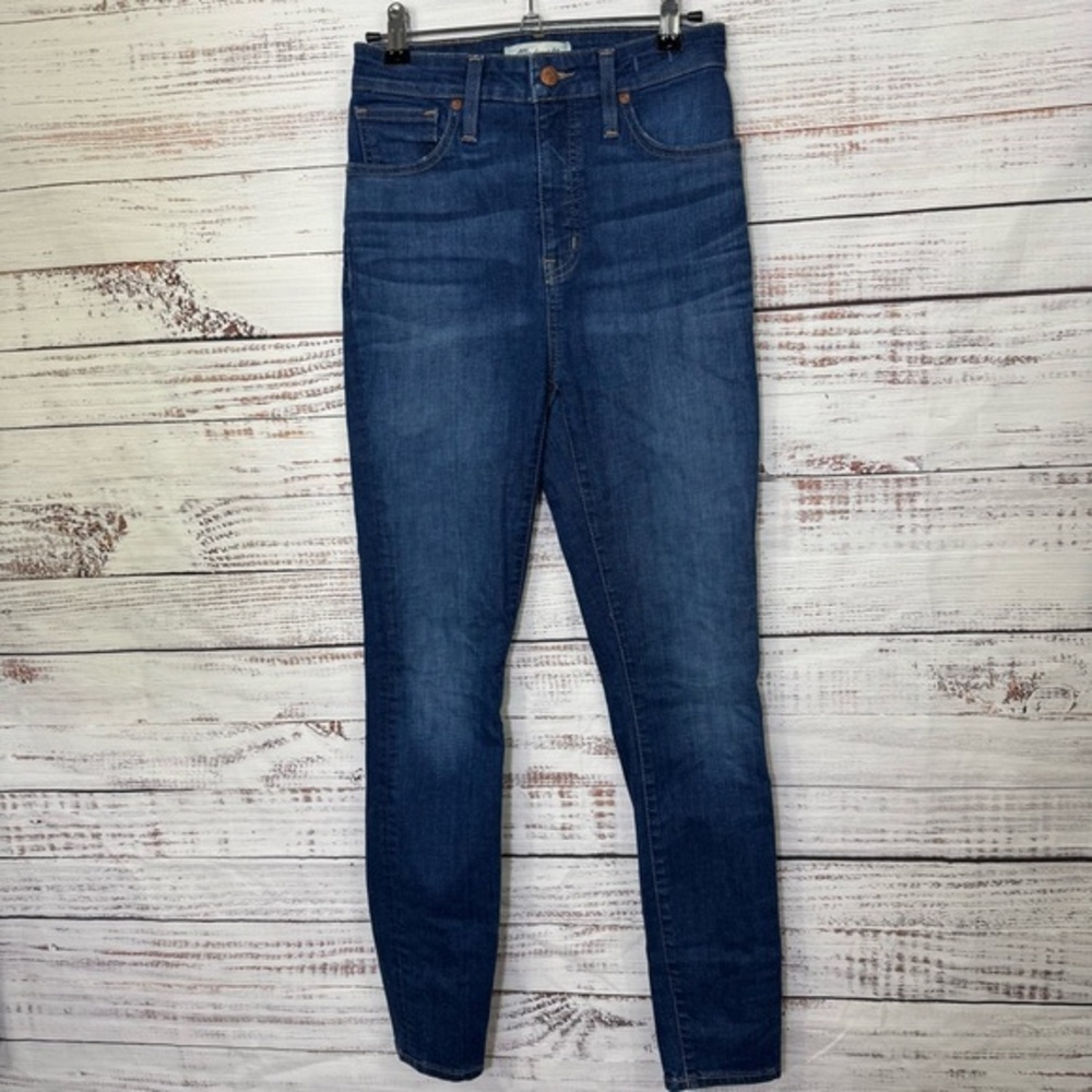 Madewell jeans Curvy High‎ Rise Dark Blue Denim size 26 skinny Jeans